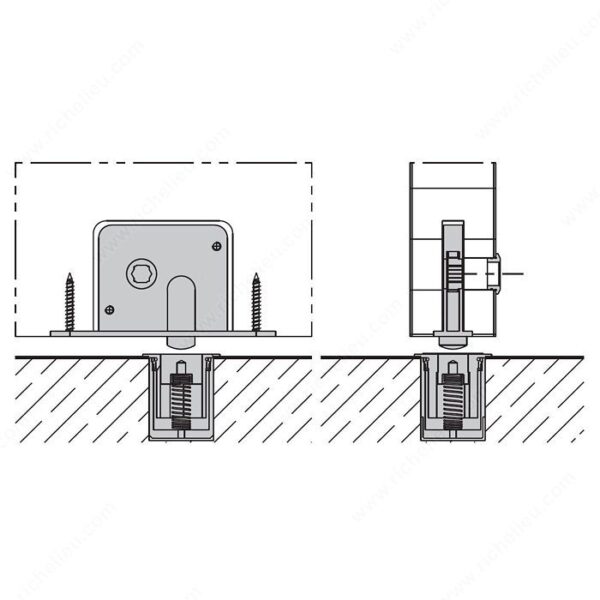 Richelieu Deadbolt Lock, Galvanized Steel, 13 mm Bolt - Image 2