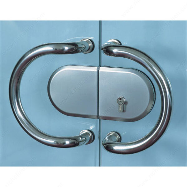 Richelieu HAWA TOPLOCK. Lock for Sliding Glass Doors for 17 mm Euro Cylinder - Image 4