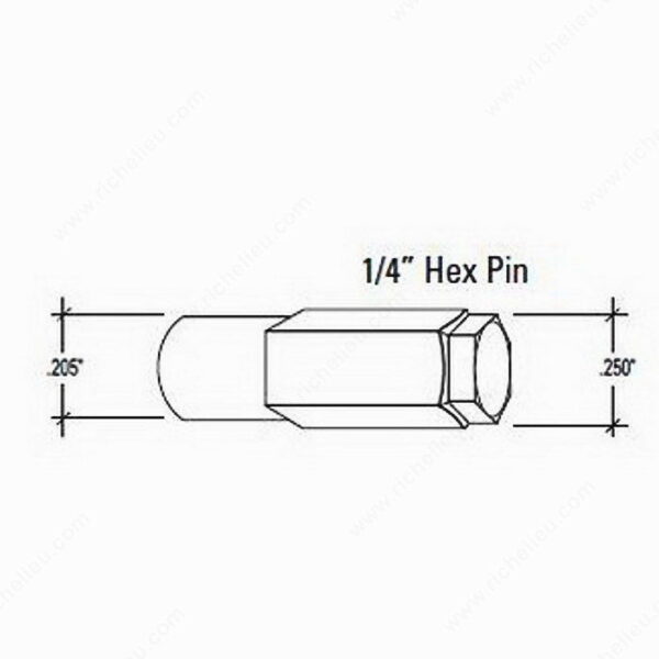 Richelieu Storm Door Hinge Hex Pin