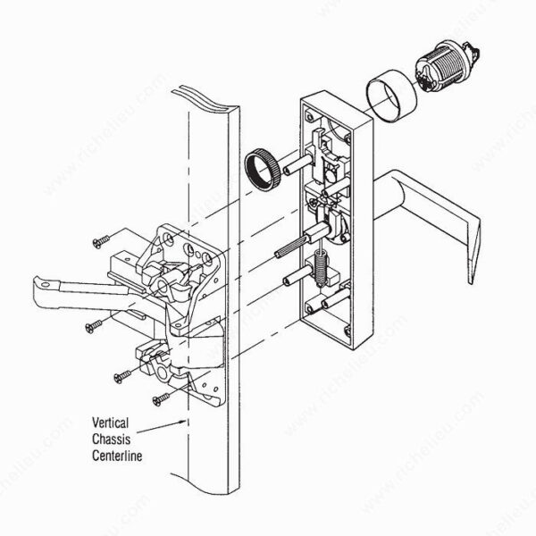 Richelieu Escutcheon Lever Trim for 536/548 Series - Image 4