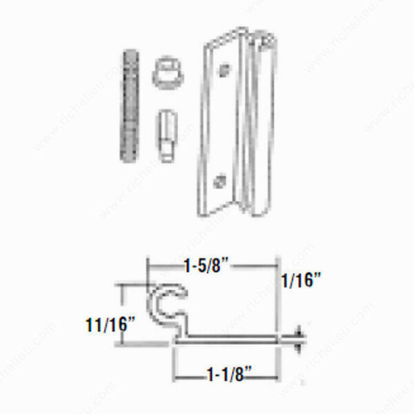 Richelieu Storm Door Hinge