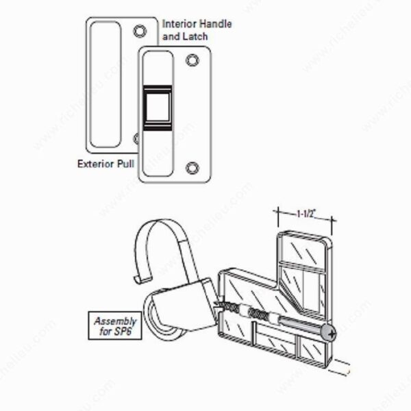 Richelieu Components Kit for Screen Door