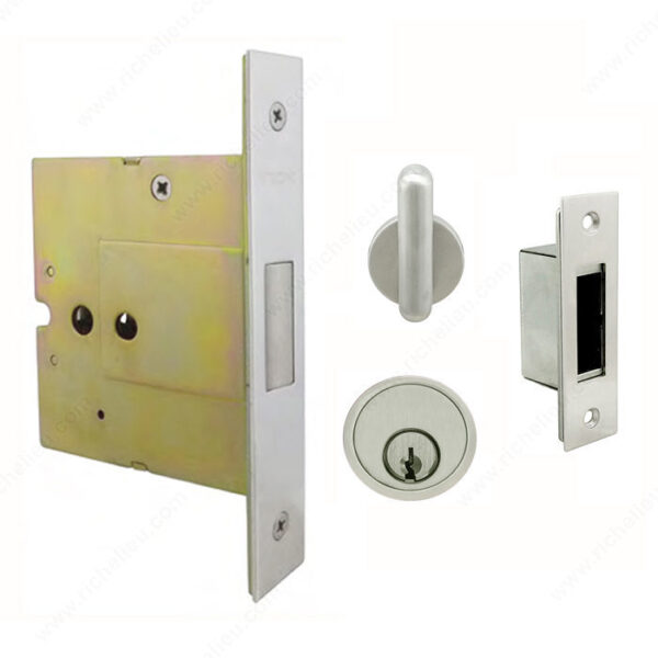 Richelieu INOX(TM) PD5000 Mortise Lock Set for Sliding Doors - Image 2