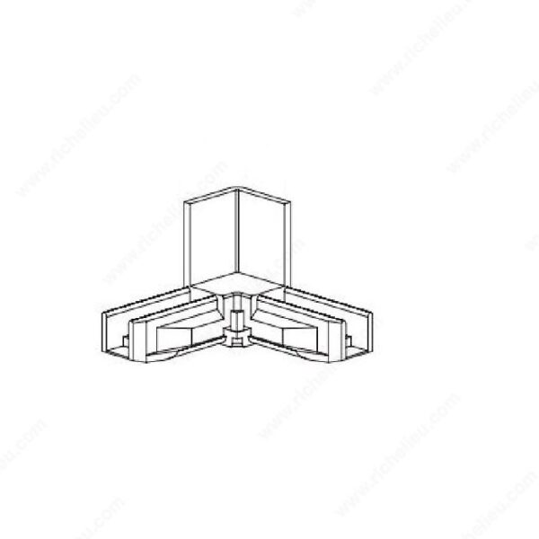 Richelieu 7/16" x 3/4" Screen Corner with 3/4" Stand-Off