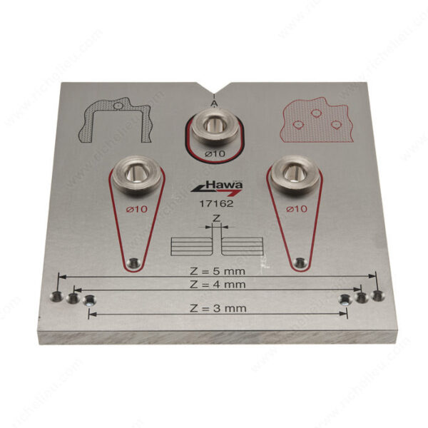 Richelieu Multi-purpose drilling jig for lock and countercasing