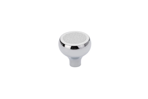 Emtek Carbon Fiber Knob | Black - Silver - Image 5