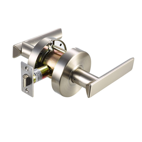 Dorex T2F10 C15 Flat Medium-Duty Passage Lever – Satin Nickel