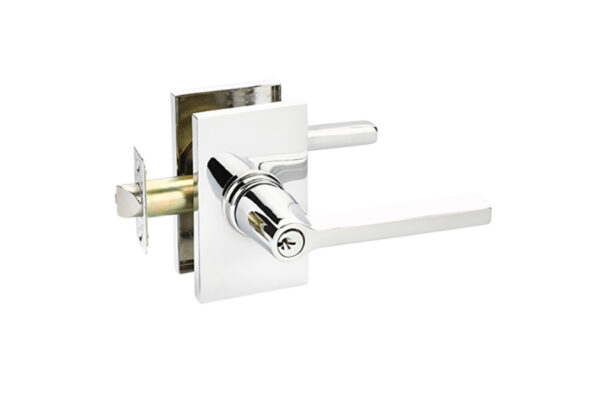 Emtek Helios Keyed Lever Modern Brass - Image 2