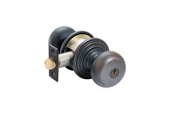 Emtek Providence Keyed Knob Classic Brass - Image 2