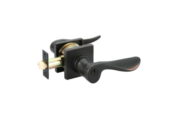 Emtek Luzern Keyed Lever Modern Brass - Image 2