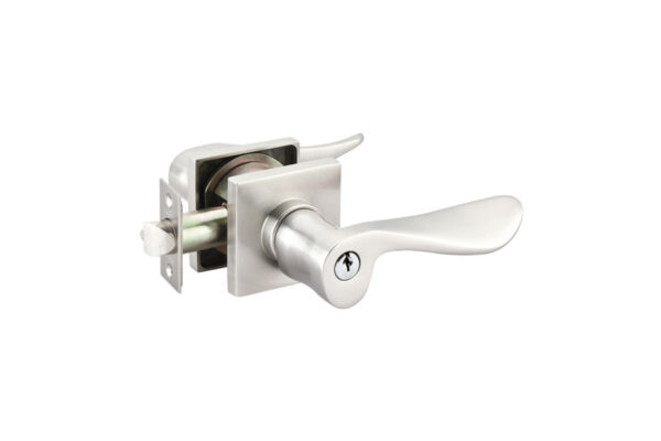 Emtek Luzern Keyed Lever Modern Brass