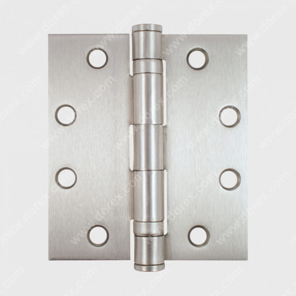 Dorex BB1079 Satin Chrome Ball Bearing Non-Removable Pin Hinges-4 1/2” X 4” (Set of 3)