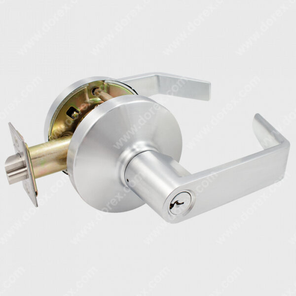 Dorex F1S10 Satin Chrome Heavy Duty Passage Lever