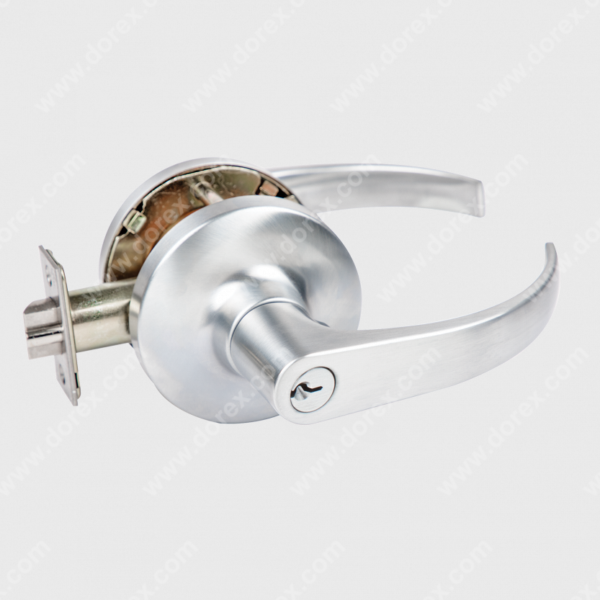 Dorex GX1 SERIES Heavy Duty Satin Chrome Entry Lever - Image 4